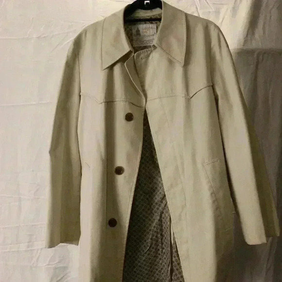 London Fog Rain/Maincoats, Londontown Corp, Cream/beige mens 40 reg vintage - Picture 7 of 10
